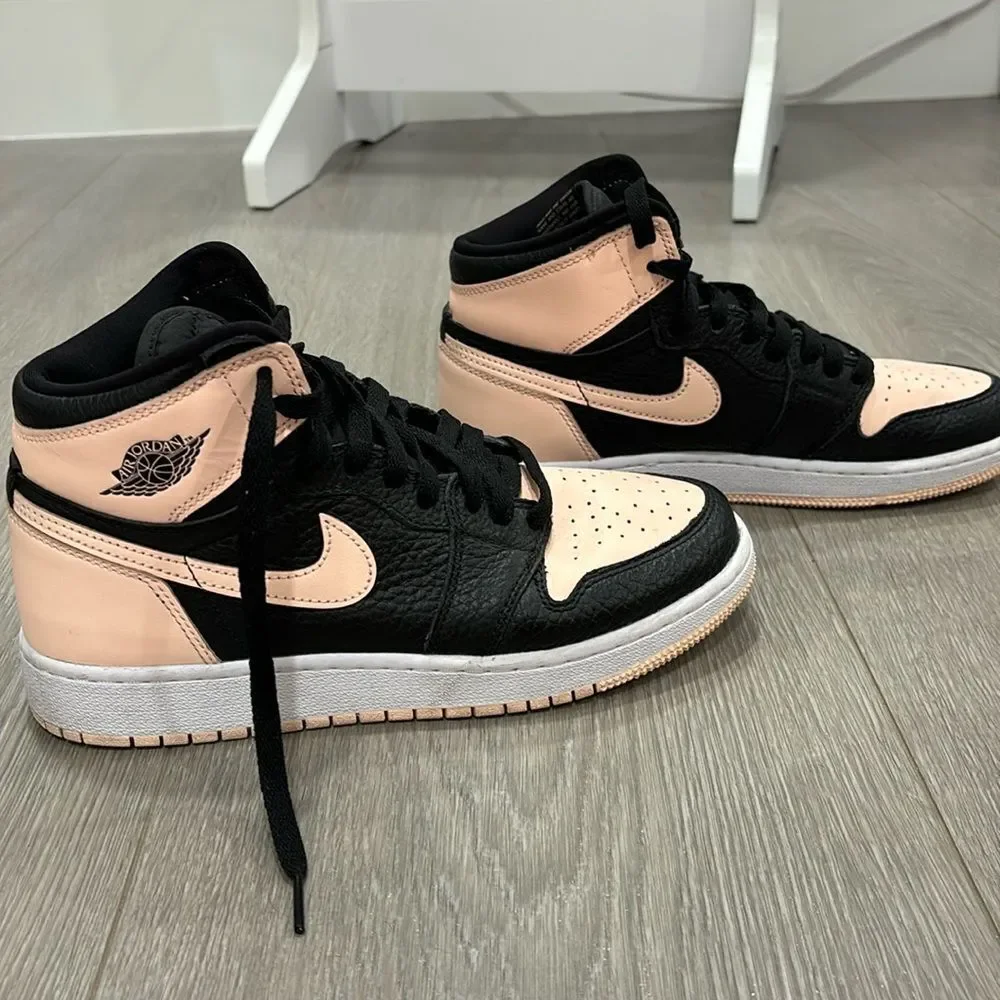 Jordan 1 black and pink crimson